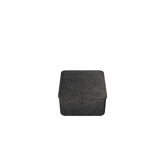USM Set Inos Box basse, 250, avec plateau, Non-tissé, Anthracite (QS B1)