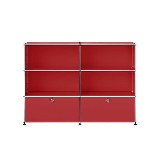 Sideboard USM Haller, Rosso rubino USM (QS M65)