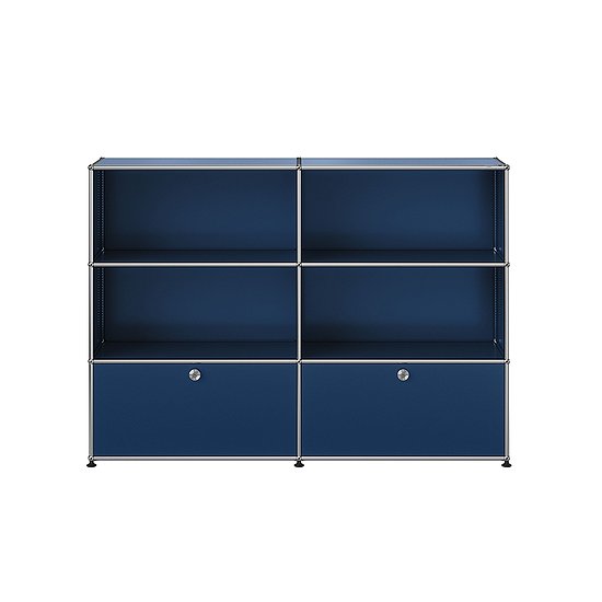 Sideboard USM Haller, Blu acciaio (QS M65)