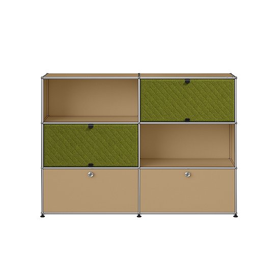 USM Haller Sideboard, USM Beige, grün (QS M66)