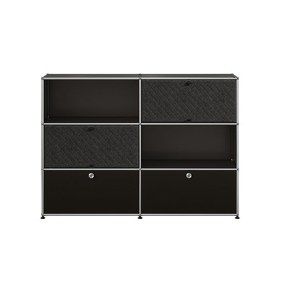 USM Haller Sideboard, Graphitschwarz, dunkelgrau (QS M66)