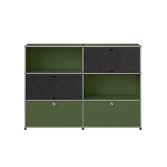 USM Haller Sideboard, Olivgrün, dunkelgrau (QS M66)
