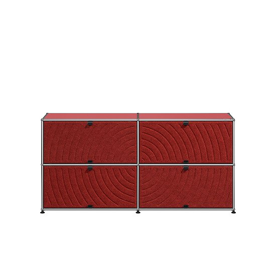 USM Haller Sideboard, USM Rubinrot, rot (QS M68)