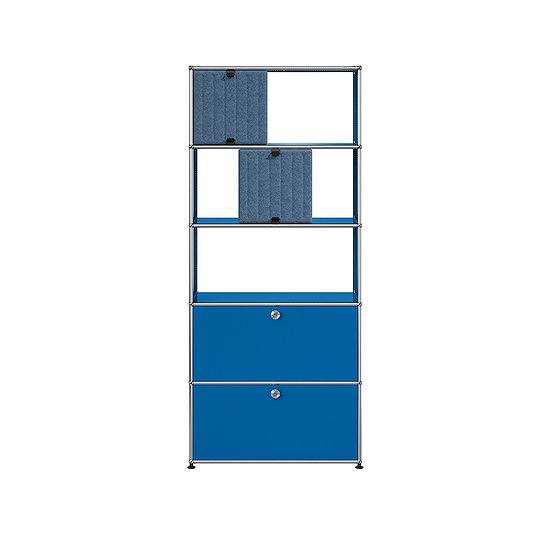 USM Haller Regal, Enzianblau, blau, hellblau (QS M69)