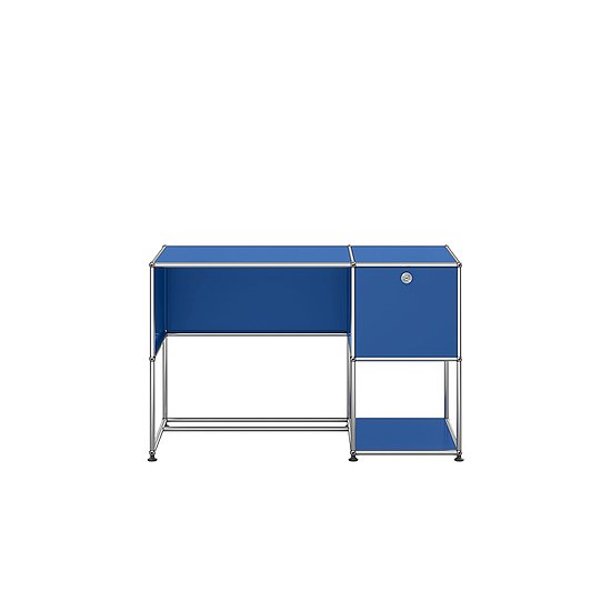 USM Haller Schreibtisch, Enzianblau (QS B21)