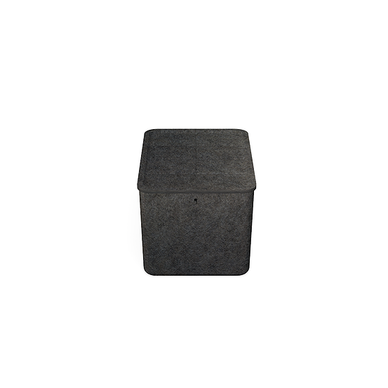 USM Set Inos Box alto, 250, con vassoio, Tessuto non tessuto, antracite (QS B3)