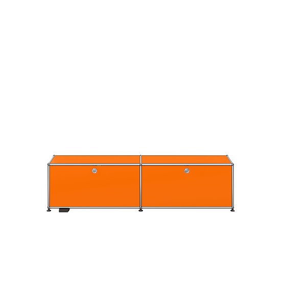 Meuble multimedia USM Haller E, Orange pur (QS M59)