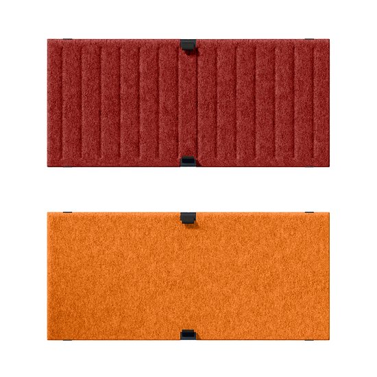 USM Haller Soft Panel, 750, vertikal/blanko, Rot, orange (QS SPV1)
