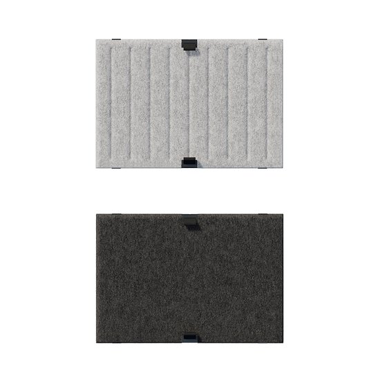 USM Haller Soft Panel, 500, vertikal/blanko, Grau, dunkelgrau (QS SPV2)