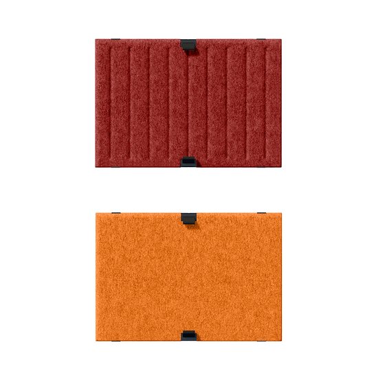 USM Haller Soft Panel, 500, vertikal/blanko, Rot, orange (QS SPV2)