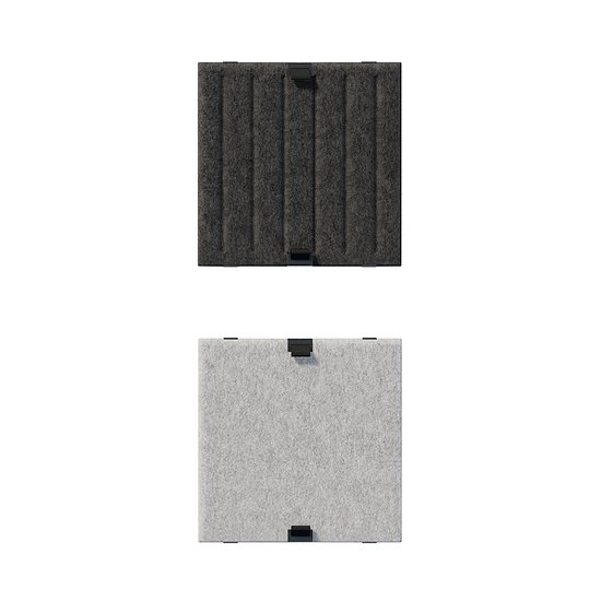 USM Haller Soft Panel, 350, vertikal/blanko, Dunkelgrau, grau (QS SPV3)