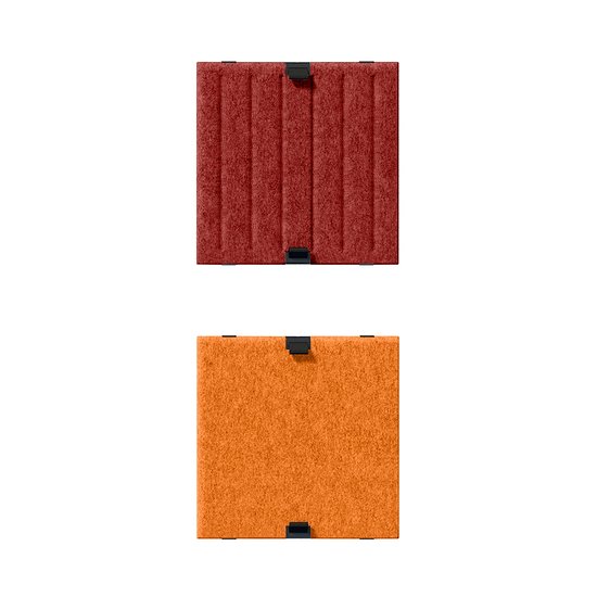 USM Haller Soft Panel, 350, vertikal/blanko, Rot, orange (QS SPV3)