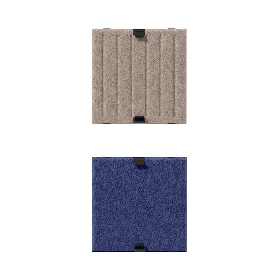 USM Haller Soft Panel, 350, vertikal/blanko, Taupe, dunkelblau (QS SPV3)