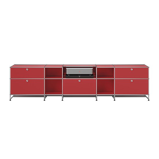 Sideboard USM Haller, Rosso rubino USM (ULC OF 120)