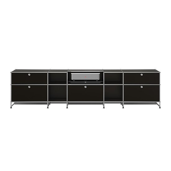 Sideboard USM Haller, Nero grafite (ULC OF 120)