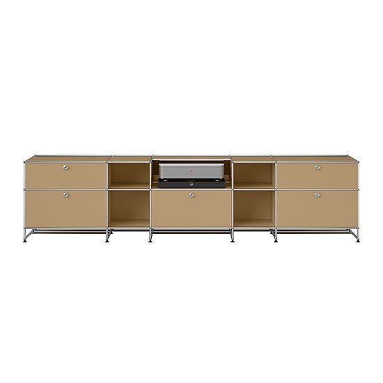 USM Haller l Box 750×350×350 色：ブラウン USM Haller Sideboard ULC Office 120 mit Leica - USM