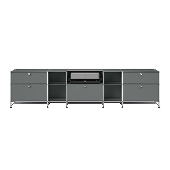 Sideboard USM Haller, Grigio medio (ULC OF 120)