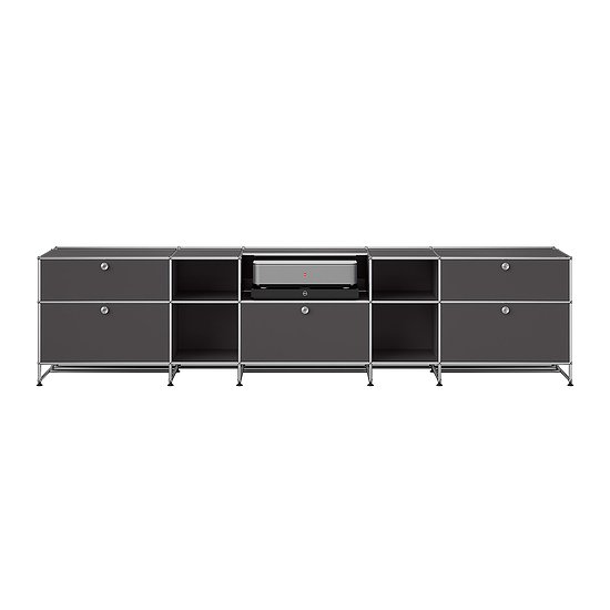 Sideboard USM Haller, Grigio antracite (ULC OF 120)