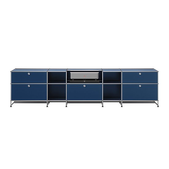 Sideboard USM Haller, Blu acciaio (ULC OF 120)